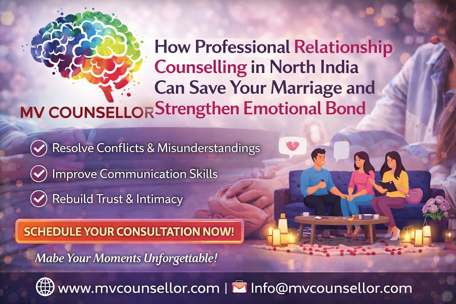 How Professional Relationship Counselling in North India Can Save Your Marriage and Strengthen Emotional Bond